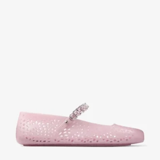 De Jelly Cotton Candy Jelly ballerina’s met kristallen versiering