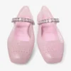 De Jelly Cotton Candy Jelly ballerina’s met kristallen versiering De Jelly Cotton Candy Jelly ballerina’s met kristallen versiering