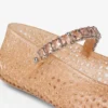 De Jelly Light Toffee-ballerina’s met kristallen versiering De Jelly Light Toffee-ballerina’s met kristallen versiering