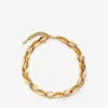 Diamanten ketting met gouden afwerking Diamanten ketting met gouden afwerking