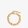 Diamanten kettingarmband met gouden afwerking Diamanten kettingarmband met gouden afwerking