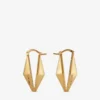 Diamanten kettingoorbellen met gouden afwerking Diamanten kettingoorbellen met gouden afwerking