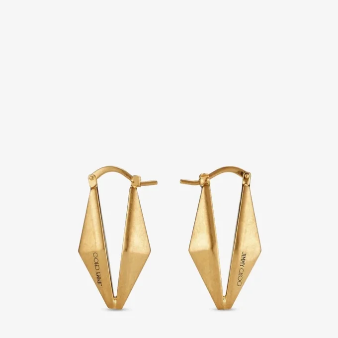 Diamanten kettingoorbellen met gouden afwerking Diamanten kettingoorbellen met gouden afwerking