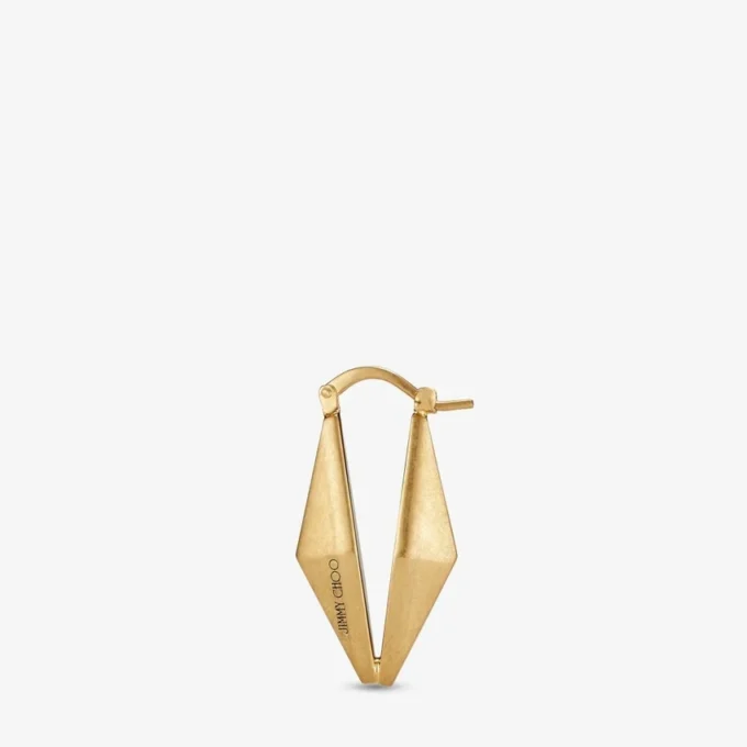 Diamanten kettingoorbellen met gouden afwerking Diamanten kettingoorbellen met gouden afwerking