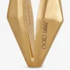 Diamanten kettingoorbellen met gouden afwerking Diamanten kettingoorbellen met gouden afwerking