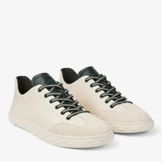 Diamond Flex M Latte en British Green leren mix lage sneakers