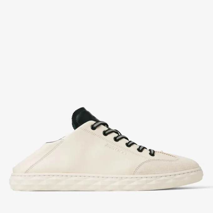 Diamond Flex M Latte en British Green leren mix lage sneakers Diamond Flex M Latte en British Green leren mix lage sneakers