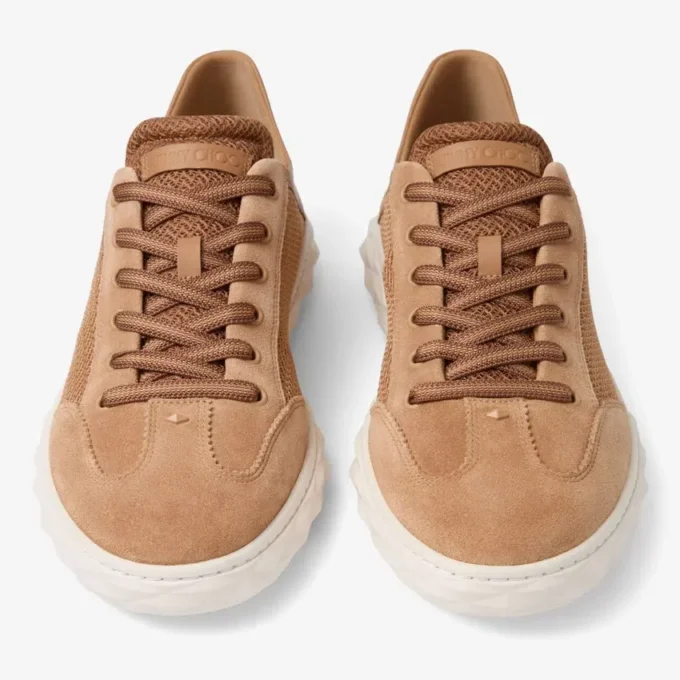 Diamond Flex M Toffee Mix: lage sneakers van een mix van leer en gestructureerd Air Mesh Diamond Flex M Toffee Mix: lage sneakers van een mix van leer en gestructureerd Air Mesh