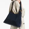 Diamond Hobo Medium marineblauwe suède schoudertas