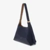 Diamond Hobo Medium marineblauwe suède schoudertas