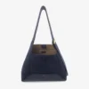Diamond Hobo Medium marineblauwe suède schoudertas