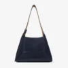 Diamond Hobo Medium marineblauwe suède schoudertas
