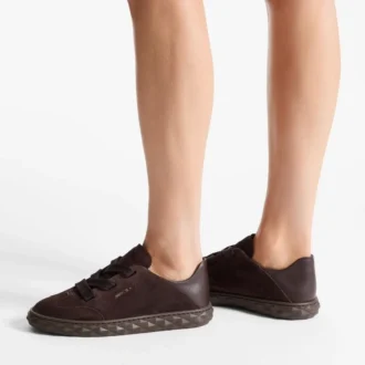 Diamond Light Flex F Chocoladebruine suède en leren sneakers