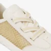 Diamond Light Flex F Goud en Latte leer mix en metallic geweven mesh sneakers Diamond Light Flex F Goud en Latte leer mix en metallic geweven mesh sneakers