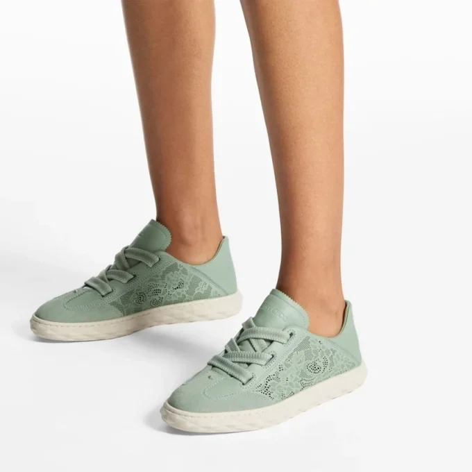 Diamond Light Flex F Lage sneakers van een mix van Verde-leer en geperforeerd leer Diamond Light Flex F Lage sneakers van een mix van Verde-leer en geperforeerd leer