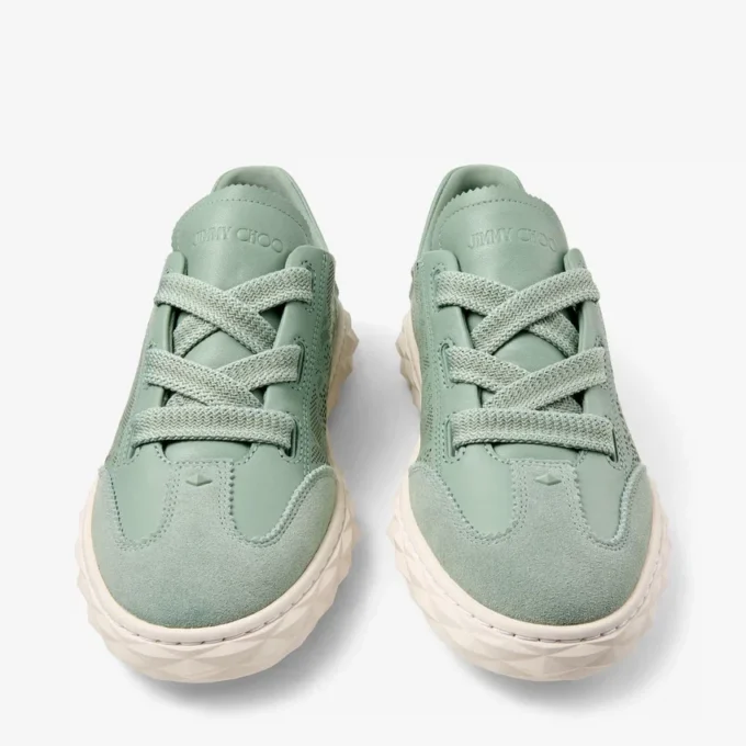 Diamond Light Flex F Lage sneakers van een mix van Verde-leer en geperforeerd leer Diamond Light Flex F Lage sneakers van een mix van Verde-leer en geperforeerd leer