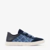 Diamond Light Flex F Marine leer mix en crosshatch denim sneakers Diamond Light Flex F Marine leer mix en crosshatch denim sneakers