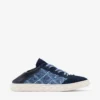 Diamond Light Flex F Marine leer mix en crosshatch denim sneakers Diamond Light Flex F Marine leer mix en crosshatch denim sneakers