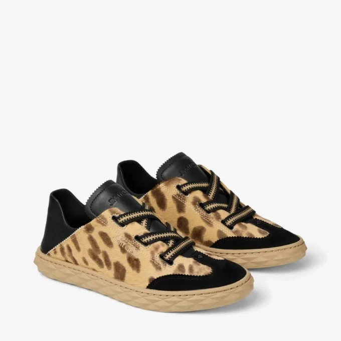 Diamond Light Flex F Natuurlijke ponyhuid sneakers met luipaardprint Diamond Light Flex F Natuurlijke ponyhuid sneakers met luipaardprint
