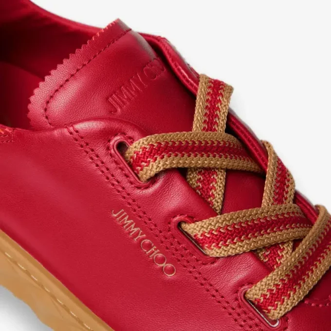 Diamond Light Flex F Ruby Red leren sneakers
