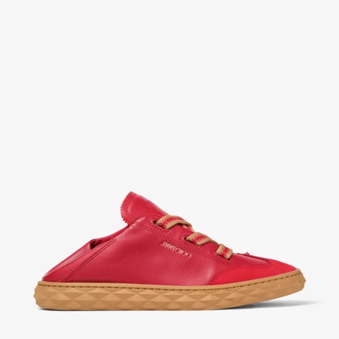 Diamond Light Flex F Ruby Red leren sneakers