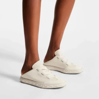Diamond Light Flex F sneakers van latte-kleurig leer