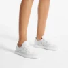Diamond Light Flex F Witte leren mix en geperforeerde leren vetersneakers Diamond Light Flex F Witte leren mix en geperforeerde leren vetersneakers