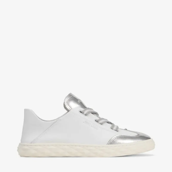 Diamond Light Flex F zilverkleurig metallic nappalederen sneakers Diamond Light Flex F zilverkleurig metallic nappalederen sneakers