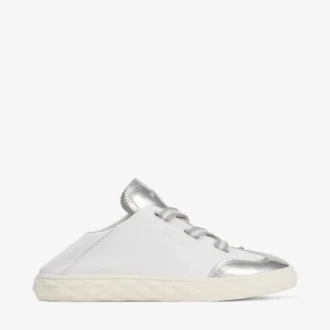 Diamond Light Flex F zilverkleurig metallic nappalederen sneakers