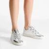 Diamond Light Flex F zilverkleurig metallic nappalederen sneakers Diamond Light Flex F zilverkleurig metallic nappalederen sneakers