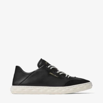 Diamond Light Flex F zwarte leren sneakers