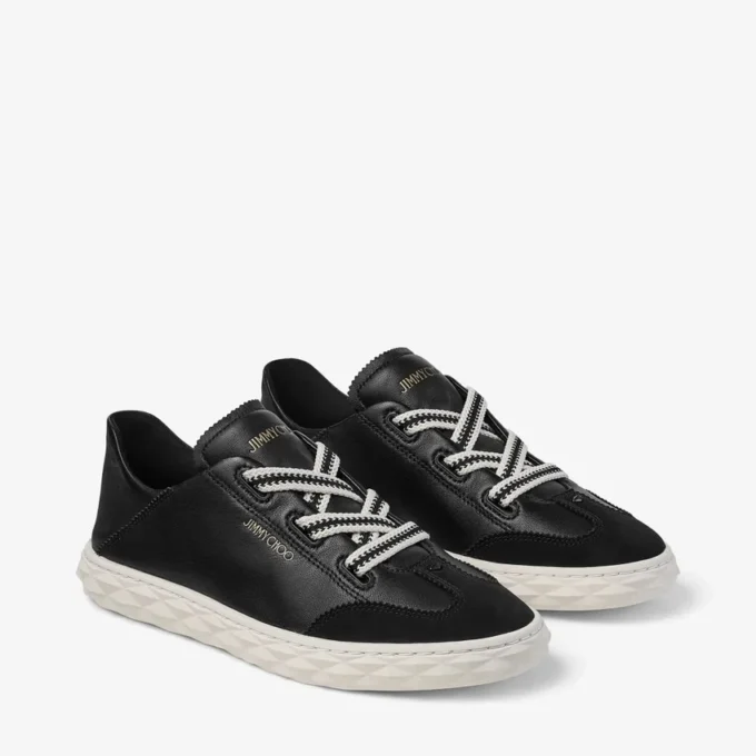 Diamond Light Flex F zwarte leren sneakers Diamond Light Flex F zwarte leren sneakers