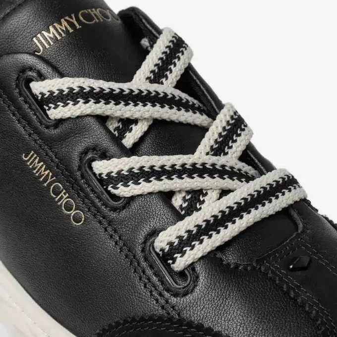 Diamond Light Flex F zwarte leren sneakers Diamond Light Flex F zwarte leren sneakers