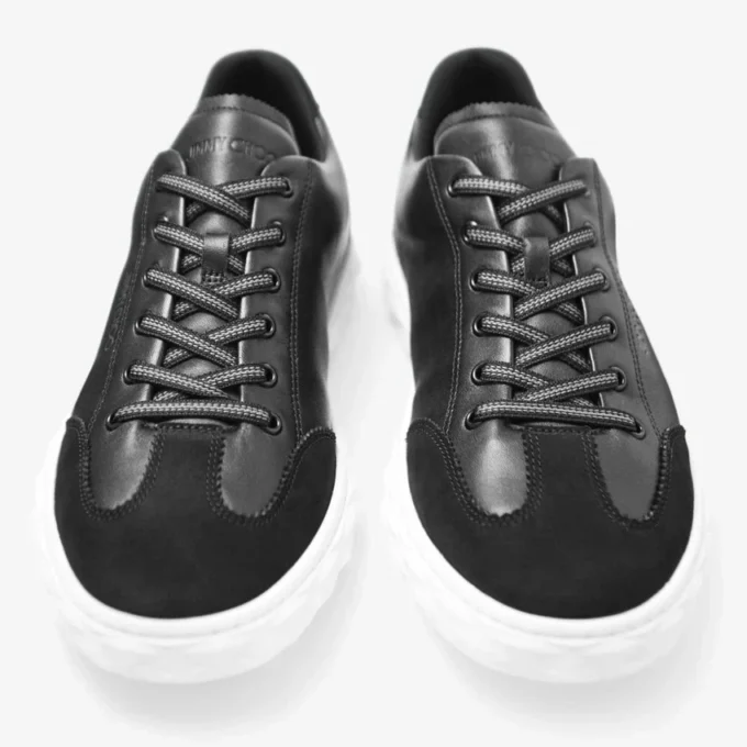 Diamond Light Flex M Zwarte leren sneakers