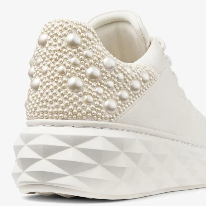 Diamond Maxi F II Latte Nappa-leren Pearl-sneakers Diamond Maxi F II Latte Nappa-leren Pearl-sneakers
