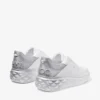 Diamond Maxi F II Witte & Zilveren Nappalederen Glittersneakers Diamond Maxi F II Witte & Zilveren Nappalederen Glittersneakers
