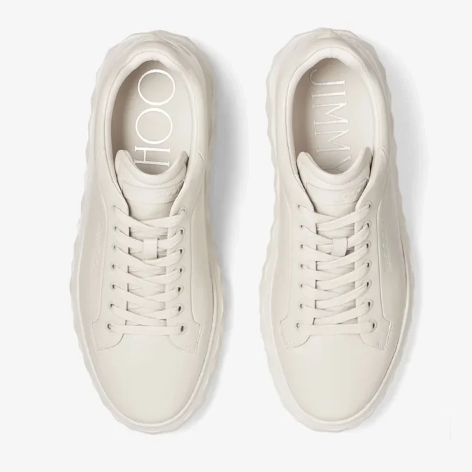 Diamond Maxi M Ii krijtkleurige nappalederen platform sneakers Diamond Maxi M Ii krijtkleurige nappalederen platform sneakers