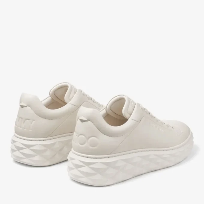 Diamond Maxi M Ii krijtkleurige nappalederen platform sneakers Diamond Maxi M Ii krijtkleurige nappalederen platform sneakers