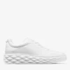 Diamond Maxi M II witte nappalederen platform sneakers