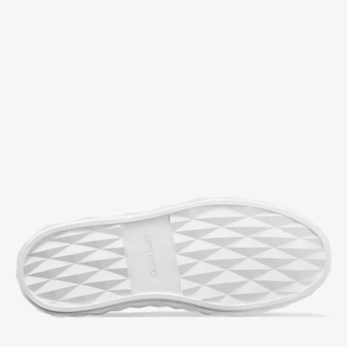 Diamond Maxi M II witte nappalederen platform sneakers