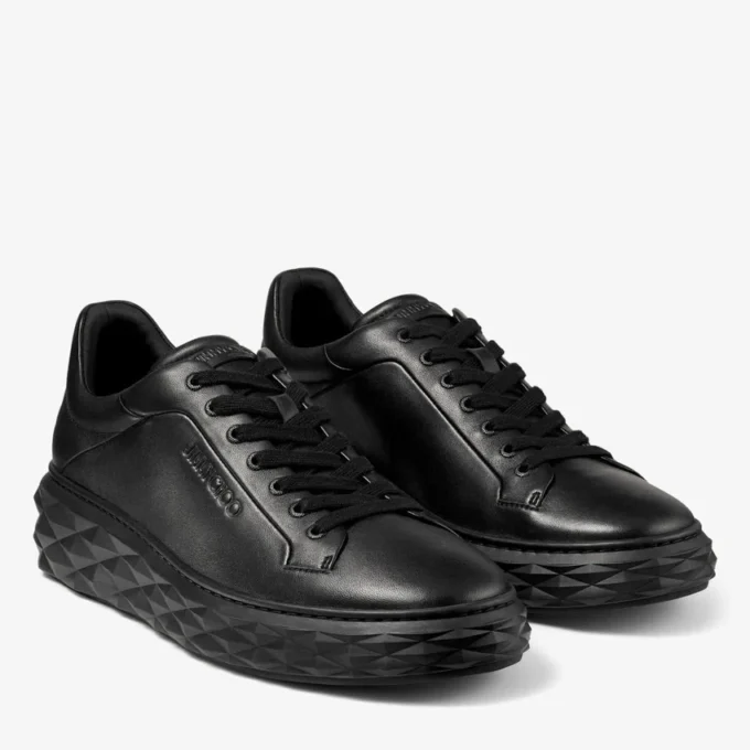 Diamond Maxi M II Zwarte Nappalederen Platform Sneakers Diamond Maxi M II Zwarte Nappalederen Platform Sneakers