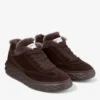 Diamond Maxi Retro M Chocoladebruine fluweel suède lage sneakers met schapenvacht Diamond Maxi Retro M Chocoladebruine fluweel suède lage sneakers met schapenvacht
