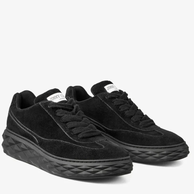 Diamond Maxi Retro M Zwarte fluwelen suède sneakers Diamond Maxi Retro M Zwarte fluwelen suède sneakers