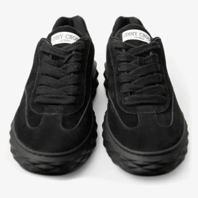 Diamond Maxi Retro M Zwarte fluwelen suède sneakers Diamond Maxi Retro M Zwarte fluwelen suède sneakers