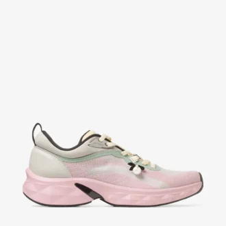 Diamond Run F Moon and Rose Knit Jacquard Mix Sneakers
