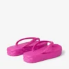 Diamond-teenslippers in fuchsia, platte rubberen schoenen