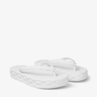 Diamond-teenslippers Optisch witte rubberen platte schoenen