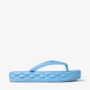 Diamond-teenslippers Stofblauwe rubberen platte schoenen