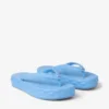 Diamond-teenslippers Stofblauwe rubberen platte schoenen