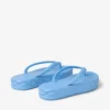 Diamond-teenslippers Stofblauwe rubberen platte schoenen